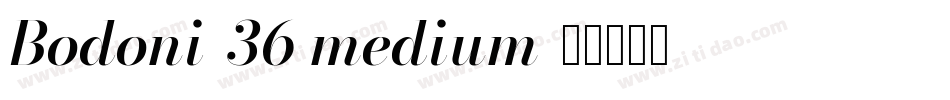 Bodoni-36 medium字体转换